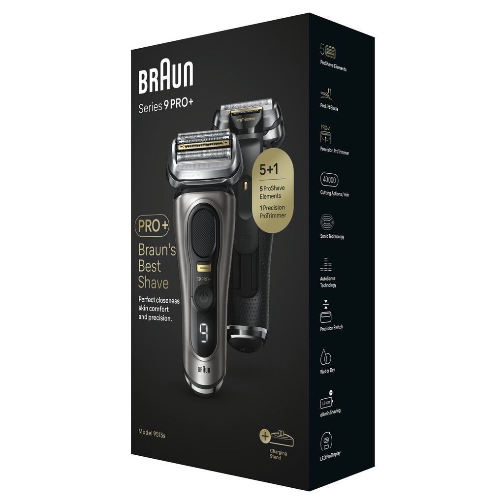 Braun Series 9 PRO+ 9515s hinta ja tiedot | Parranajokoneet | hobbyhall.fi