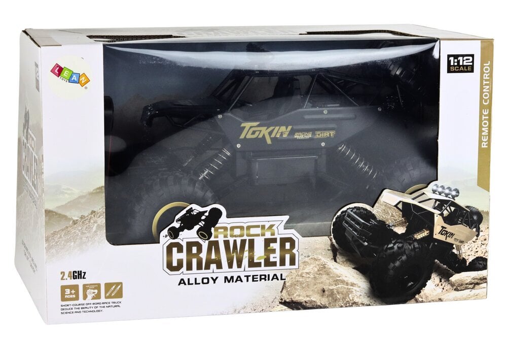 Monster Truck 4x4 kauko-ohjattava maasturi, musta hinta ja tiedot | Poikien lelut | hobbyhall.fi