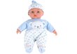 Vauvanukke, jolla on sininen pyjama ja äänitehosteet hinta ja tiedot | Tyttöjen lelut | hobbyhall.fi