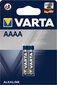 Paristot VARTA Professional Electronics AAAA, 2 kpl hinta ja tiedot | Paristot | hobbyhall.fi