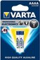 Paristot VARTA Professional Electronics AAAA, 2 kpl hinta ja tiedot | Paristot | hobbyhall.fi