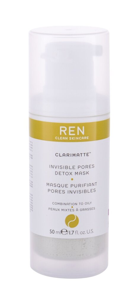 REN Clean Skincare Clarimatte Invisible Pores Detox kasvonaamio 50 ml hinta ja tiedot | Kasvonaamiot ja silmänalusaamiot | hobbyhall.fi