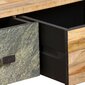 vidaXL Sohvapöytä täysi uusiokäytetty tiikki 90x65x40 cm hinta ja tiedot | Sohvapöydät | hobbyhall.fi
