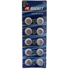 Rocket Alkaliparisto LR54 189 LR1130 AG10, 10 kpl. hinta ja tiedot | Paristot | hobbyhall.fi