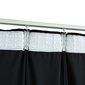 vidaXL Pimennysverhot koukuilla 2 kpl sametti musta 140x175 cm hinta ja tiedot | Verhot | hobbyhall.fi