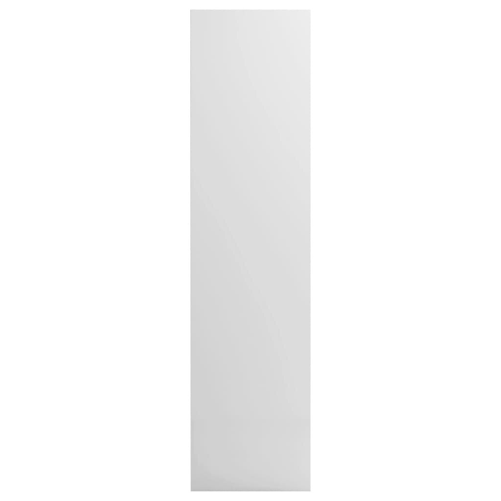 vidaXL Vaatekaappi korkeakiilto valkoinen 50x50x200 cm lastulevy hinta ja tiedot | Kaapit | hobbyhall.fi