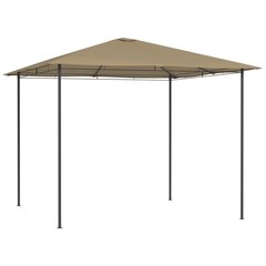 vidaXL Huvimaja 3x3x2,6 m harmaanruskea 160 g/m² hinta ja tiedot | Puutarhapaviljongit | hobbyhall.fi