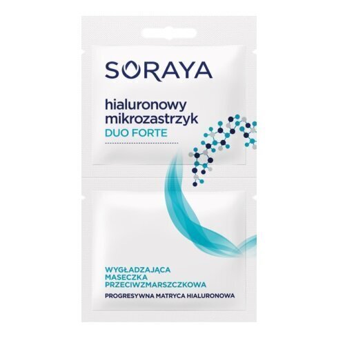 Ryppyjä estävä kosteuttava kasvonaamio Soraya Hyaluronic Microinjection Duo Forte 2 x 5 ml hinta ja tiedot | Kasvonaamiot ja silmänalusaamiot | hobbyhall.fi