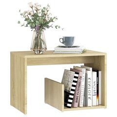 vidaXL Sivupöytä Sonoma-tammi 59x36x38 cm lastulevy hinta ja tiedot | Sohvapöydät | hobbyhall.fi