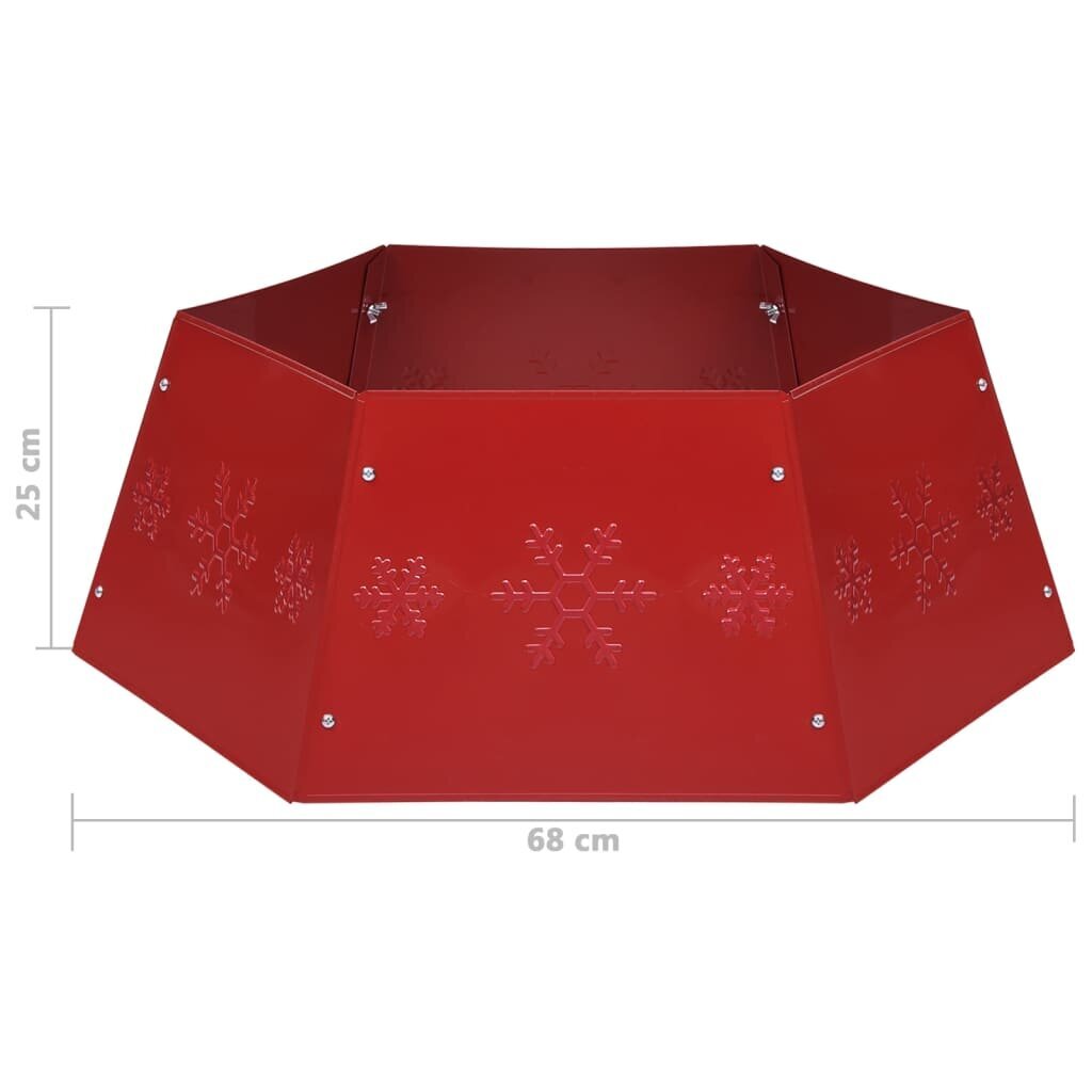 vidaXL Joulukuusen helma punainen Ø68x25 cm hinta ja tiedot | Joulukuuset ja kranssit | hobbyhall.fi