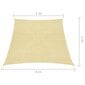 vidaXL Aurinkopurje 160 g/m² beige 3/4x2 m HDPE hinta ja tiedot | Aurinkovarjot ja markiisit | hobbyhall.fi