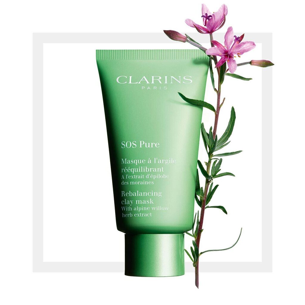 Puhdistava kasvot Mak-Clay Clarins SOS Pure Rebalancing 15 ml hinta ja tiedot | Kasvonaamiot ja silmänalusaamiot | hobbyhall.fi