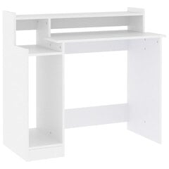 vidaXL Työpöytä LED-valoilla valkoinen 97x45x90 cm tekninen puu hinta ja tiedot | Tietokonepöydät ja työpöydät | hobbyhall.fi