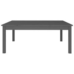 vidaXL Sohvapöytä harmaa 100x100x40 cm täysi mänty hinta ja tiedot | Sohvapöydät | hobbyhall.fi