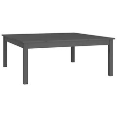 vidaXL Sohvapöytä harmaa 100x100x40 cm täysi mänty hinta ja tiedot | Sohvapöydät | hobbyhall.fi