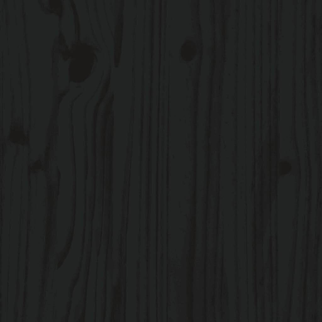 vidaXL Säilytyslaatikko musta 89x36,5x33 cm täysi mänty hinta ja tiedot | Säilytyslaatikot ja -korit | hobbyhall.fi