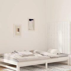 vidaXL Sängynpääty seinälle valkoinen 95,5x3x90 cm täysi mänty hinta ja tiedot | Sängyt | hobbyhall.fi