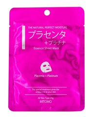 Kasvonaamio platinalla ja istukalla MITOMO Placenta + Platinum Fake Mask 25g hinta ja tiedot | Kasvonaamiot ja silmänalusaamiot | hobbyhall.fi