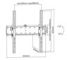 Universaali seinäkiinnike LED-televisiolle, 32-55", pystysuora säätö hinta ja tiedot | TV-seinätelineet | hobbyhall.fi