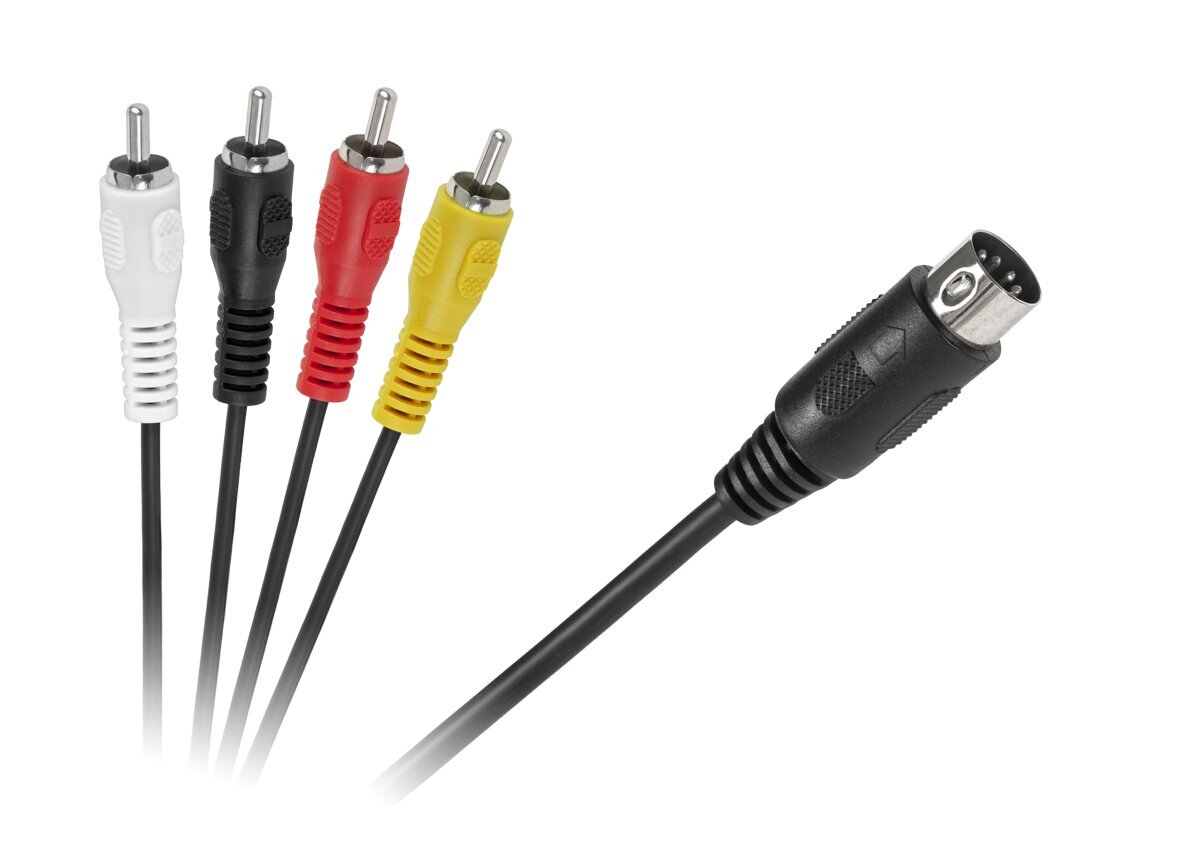 kaapeli din-4 x rca 1,8 m hinta ja tiedot | TV-lisätarvikkeet | hobbyhall.fi