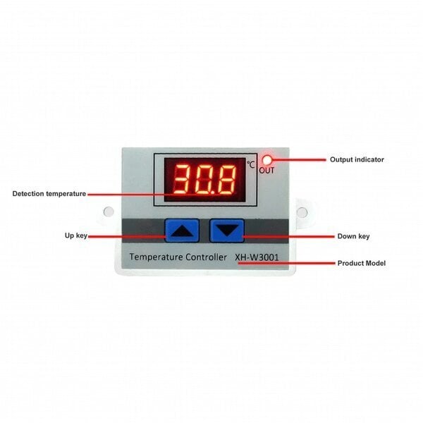 Termostaatti 230v xh-w3001 hinta ja tiedot | Ajastimet ja termostaatit | hobbyhall.fi