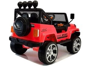 Yksittäinen sähköauto jeep sport, punainen hinta ja tiedot | Jeep Lapset | hobbyhall.fi