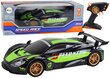 Suuri kauko-ohjattava urheiluauto 1:10, vihreä hinta ja tiedot | Poikien lelut | hobbyhall.fi