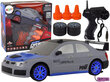 Kauko-ohjattava urheiluauto r/c , 1:24 harmaa hinta ja tiedot | Poikien lelut | hobbyhall.fi