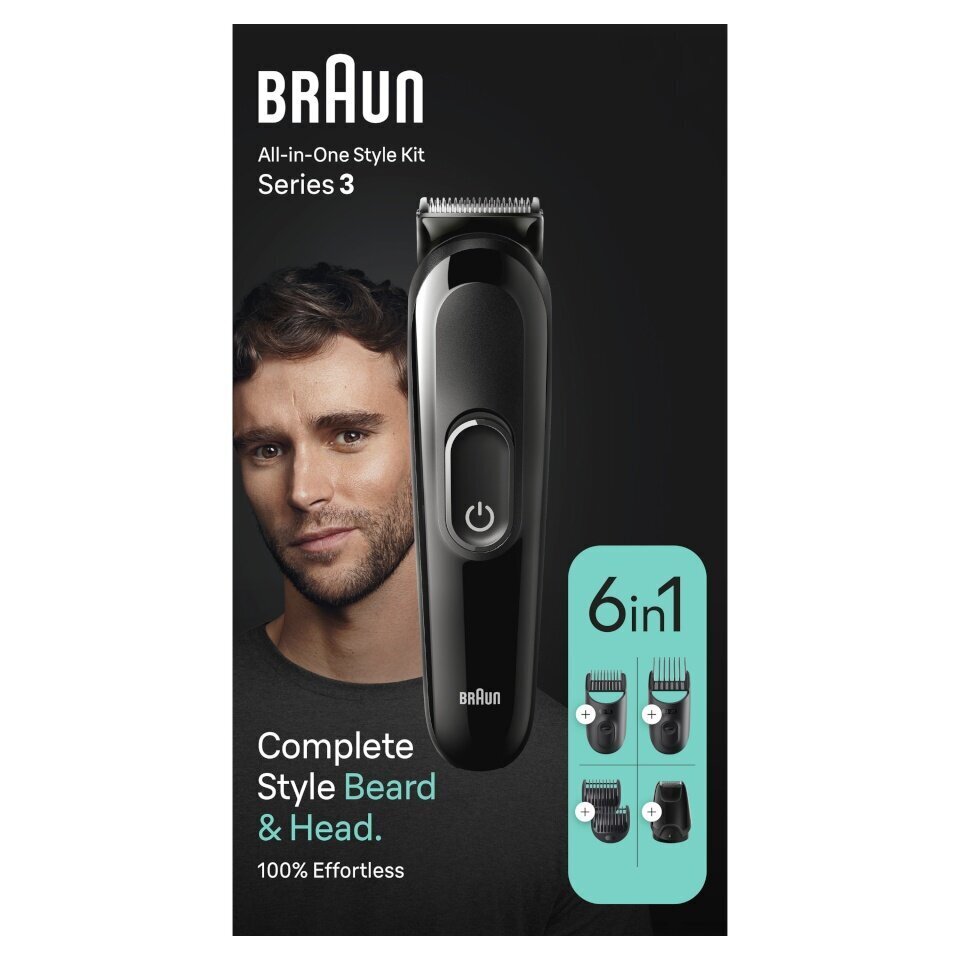 Braun Series 3 MGK3410 6in1 hinta ja tiedot | Hiustenleikkuukoneet ja trimmerit | hobbyhall.fi