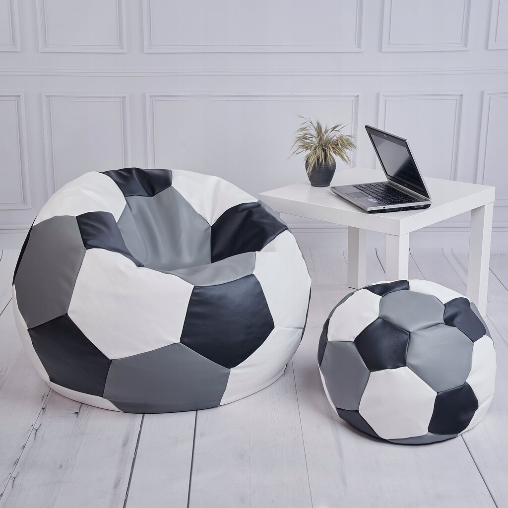 Beanbag - Ball XXXXL jalkatyynyllä, 90x90 cm hinta ja tiedot | Säkkituolit, rahit ja penkit | hobbyhall.fi