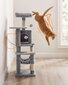 Kissan raapimispuu PCT261W01, 112 cm, harmaa hinta ja tiedot | Raapimispuut ja kiipeilypuut | hobbyhall.fi
