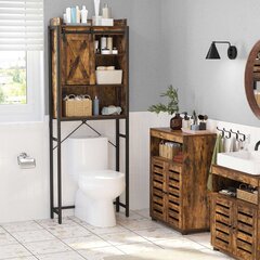 Kylpyhuonekaappi, ruskea-musta hinta ja tiedot | Kylpyhuonekaapit | hobbyhall.fi