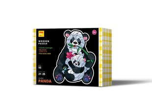 Puinen palapeli, panda, 52 palaa hinta ja tiedot | Palapelit | hobbyhall.fi