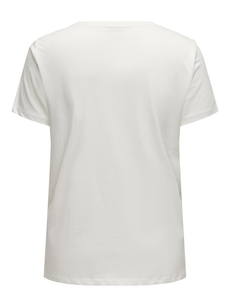 Only Carmakoma naisten T-paita 15321442*01, valkoinen 5715517181351 hinta ja tiedot | Naisten T-paidat | hobbyhall.fi