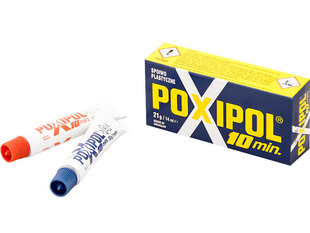 Poxipol metalloitu muoviliima 21g/14ml hinta ja tiedot | Liimat | hobbyhall.fi