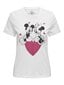 Only naisten T-paita 15317991*03, valkoinen 5715511837520 hinta ja tiedot | Naisten T-paidat | hobbyhall.fi