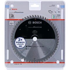 Bosch Pyörösahan terä alumiinille, Ø 184mm, 56T hinta ja tiedot | Sahat ja sirkkelit | hobbyhall.fi
