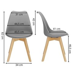 Verde tuoli Springos DC0017 hinta ja tiedot | Ruokapöydän tuolit | hobbyhall.fi