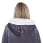 Suuri hupullinen peitto hoodie blanket HA7328 harmaa hinta ja tiedot | Peitot | hobbyhall.fi