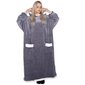 Suuri hupullinen peitto hoodie blanket HA7328 harmaa hinta ja tiedot | Peitot | hobbyhall.fi