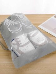 Lasten kenkäpussi, Electronics LV-333, harmaa, 3 kpl hinta ja tiedot | Vaateripustimet ja pukupussit | hobbyhall.fi