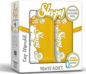 Kosteuspyyhkeet Sleepy Sensitive, 15x10 pakettia hinta ja tiedot | Sleepy Hajuvedet ja kosmetiikka | hobbyhall.fi