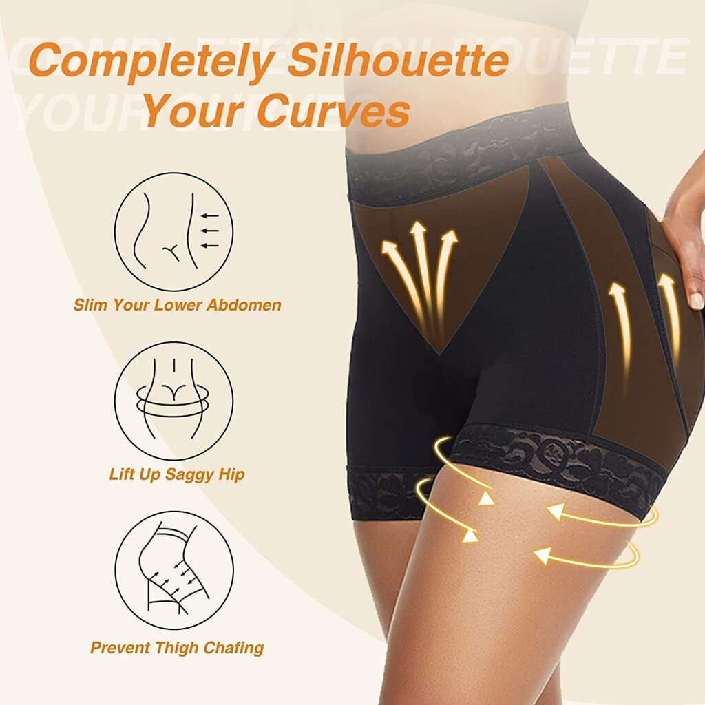 Naisten FeelinGirl Shapewear pikkuhousut, korkea/keskivyötärö, musta hinta ja tiedot | Muotoilevat alusvaatteet | hobbyhall.fi