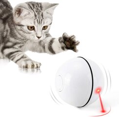 WWVVPET kissan pallolelu, LED-valo, 360 asteen automaattinen kierto, USB-lataus hinta ja tiedot | Wwvvpet Kissat | hobbyhall.fi