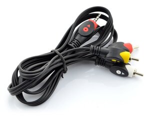 jack 3.5 nelipinninen kaapeli 3 x rca 3 m 3 m hinta ja tiedot | Kaapelit ja adapterit | hobbyhall.fi