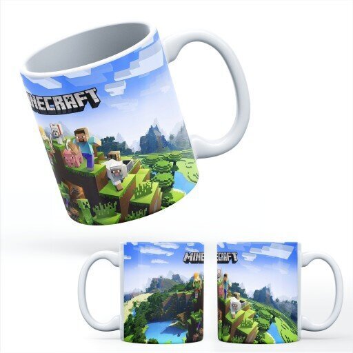 Muki Minecraft-logolla, 330ml hinta ja tiedot | Hauskat mukit | hobbyhall.fi