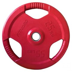 Levypaino 25 kg, FitNord Tri Grip Olympic hinta ja tiedot | Käsipainot, kahvakuulat ja voimaharjoittelu | hobbyhall.fi