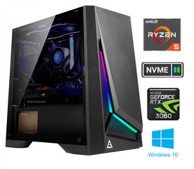 MData Ryzen 5 4600G 16GB 1TB SSD NVME 2TB HDD RTX 3060 Windows 10 hinta ja tiedot | Pöytätietokoneet | hobbyhall.fi