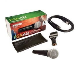 Shure PGA48-XLR-E -mikrofoni hinta ja tiedot | Mikrofonit | hobbyhall.fi