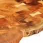 vidaXL Sohvapöytä 35 cm 6 puunrunkolevyä Kiinteä seesampuu hinta ja tiedot | Sohvapöydät | hobbyhall.fi
